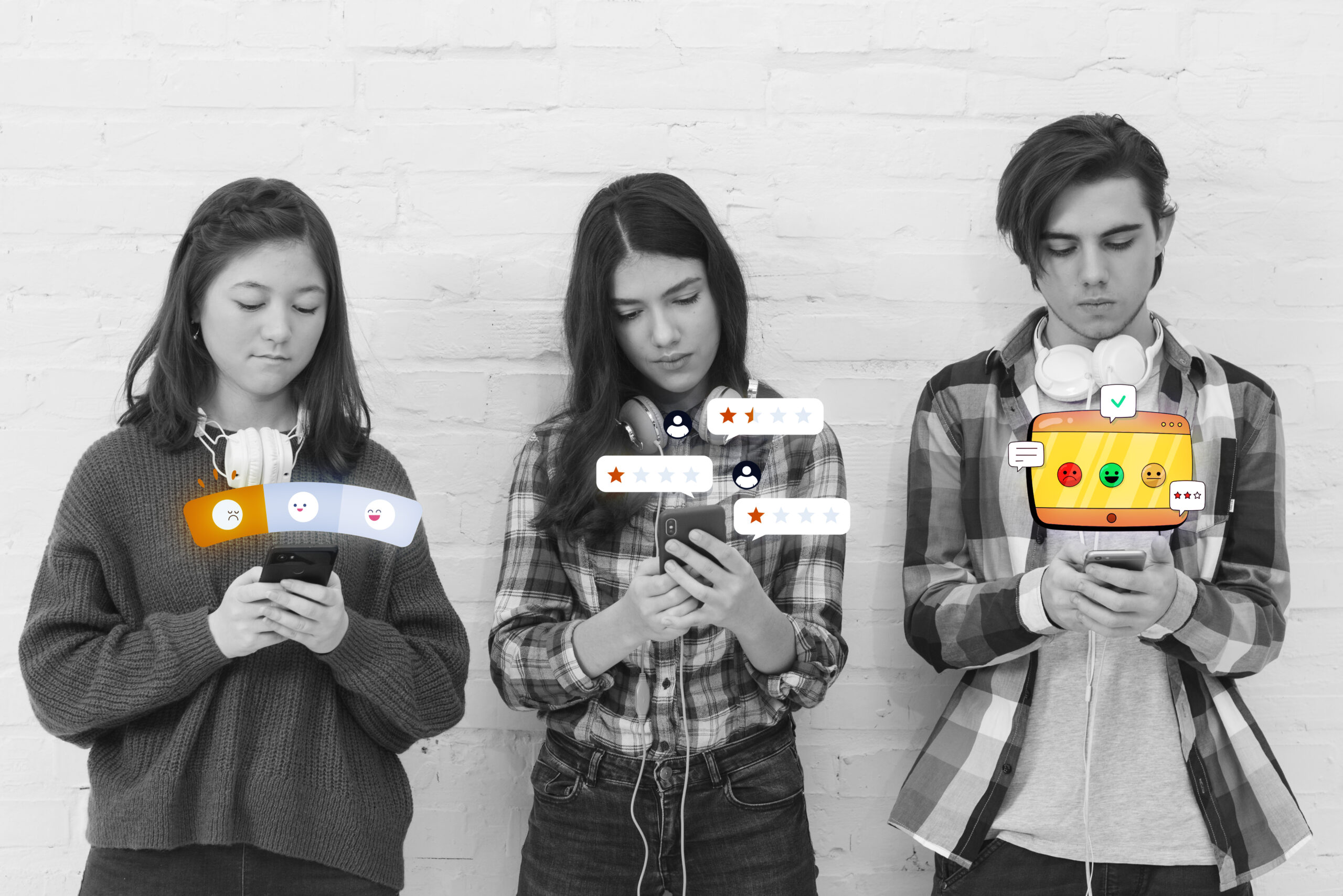 Gen Z audience engaging with Instagram Reels and YouTube content, showcasing how UniChac Media helps brands adapt to 2025 social media marketing trends.