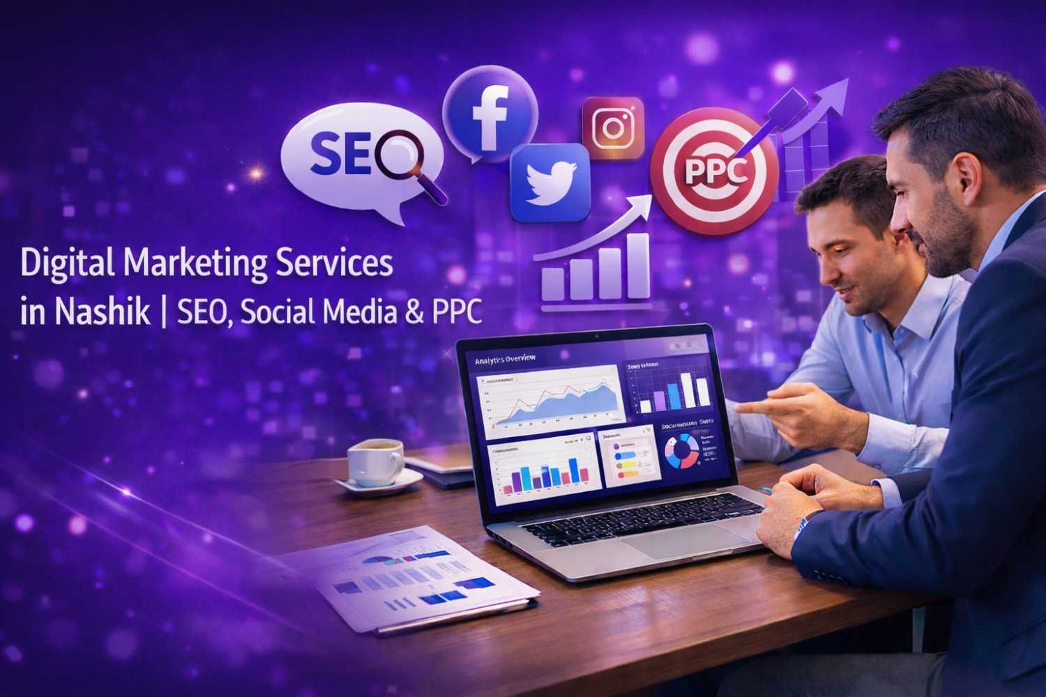 Digital Marketing Services in Nashik including SEO social media marketing and PPC for business growth in Nashik